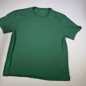 Tommy Hilfiger Mens XXL Green T-Shirt Short Sleeve‎ Casual Tee Top